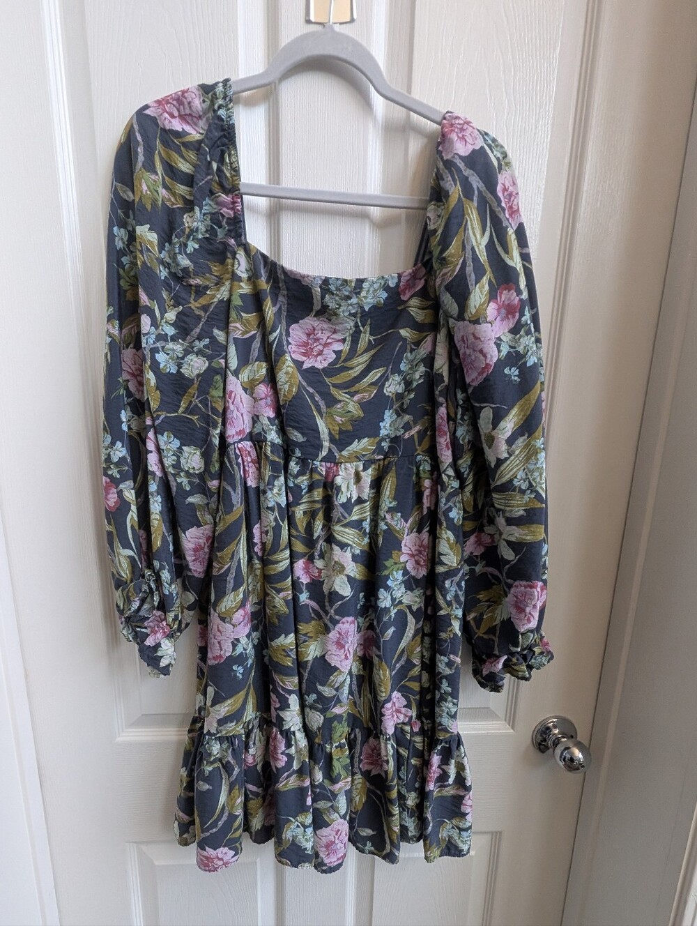Chelsea28 Floral Puff Sleeve Mini Dress | Size XL | Nordstrom